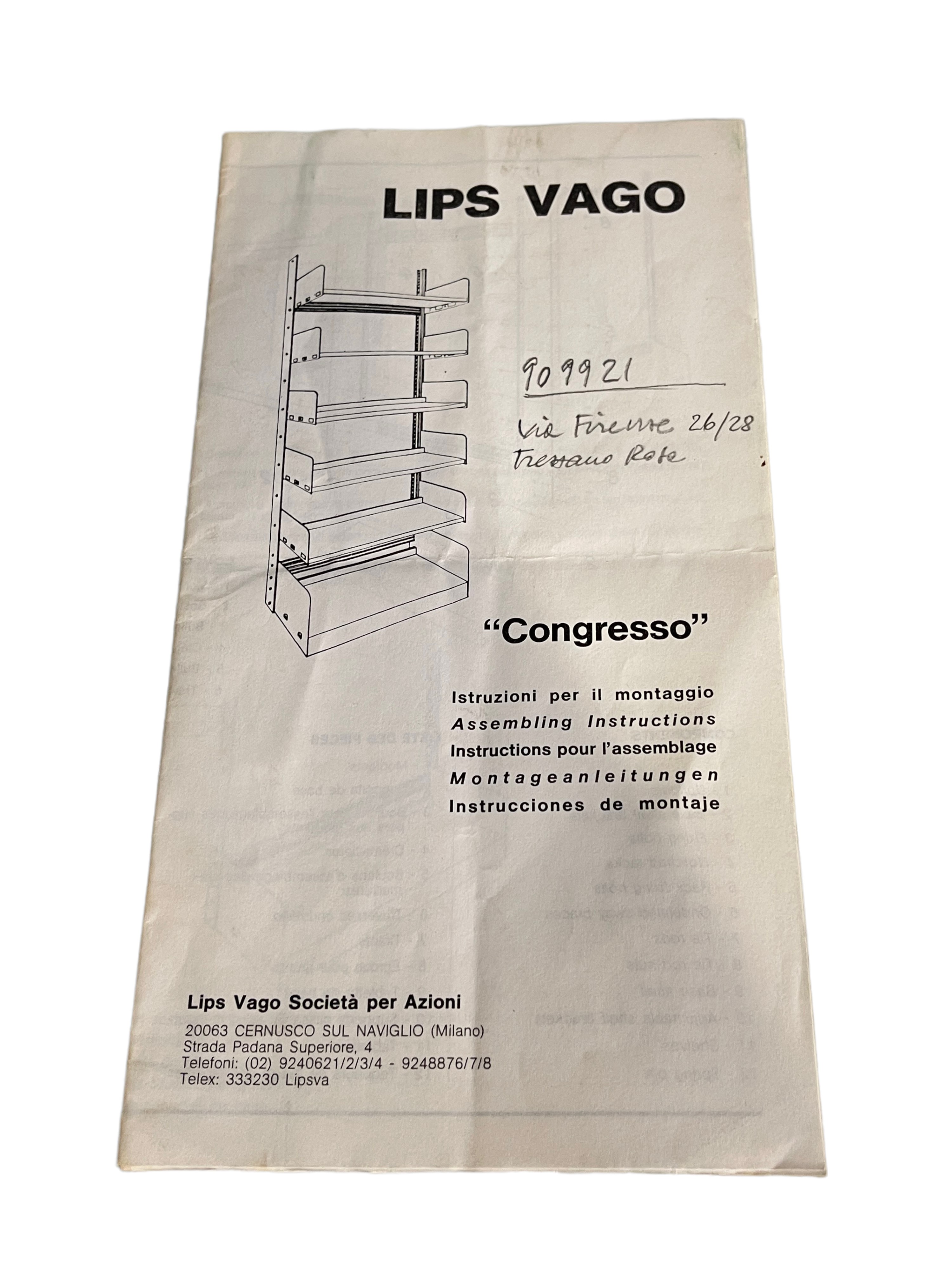Libreria Congresso di Lips Vago