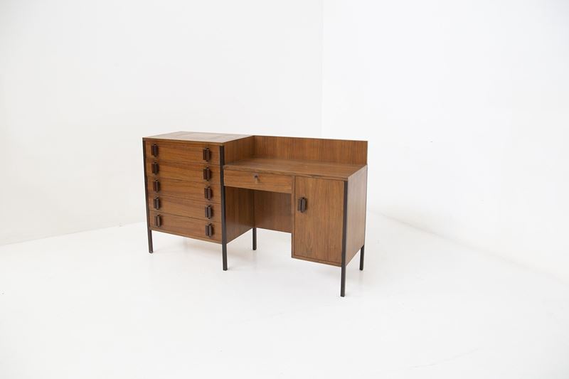 Scrivania in Legno Ico Parisi per Mim Roma