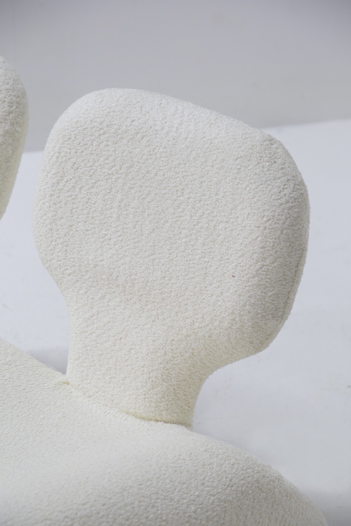 Sofa di Olivier Mourgue Mod. Djinn in Boucle Bianco