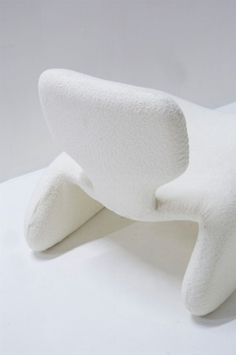 Olivier Mourgue Coppia di Poltrone con Pouf Mod Djinn