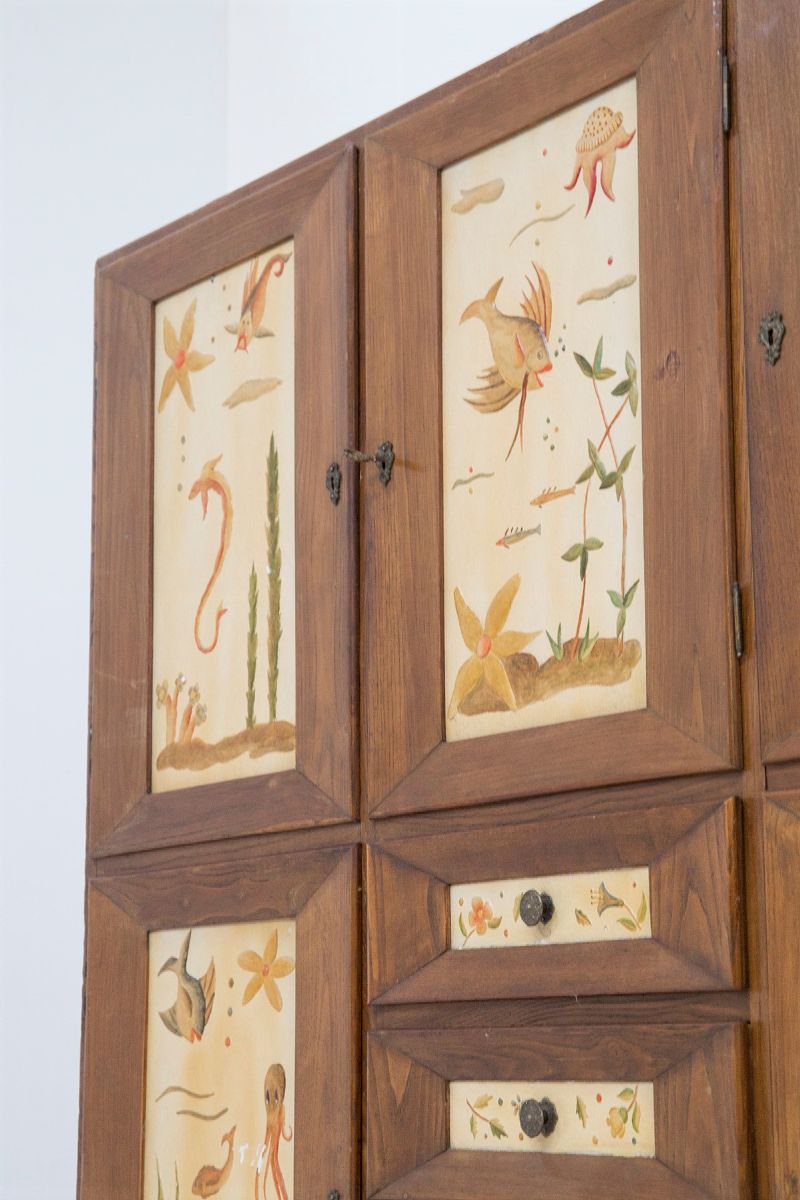 Credenza con Pannelli Decorati di Paolo Buffa