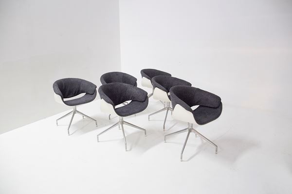 Uwe Fischer - Set of 6 Sina chairs by Uwe Fischer for B&B Italia