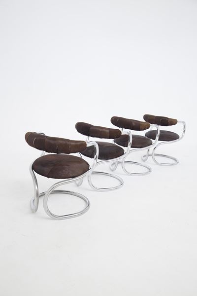 Set di Quattro Sedie Giotto Stoppino