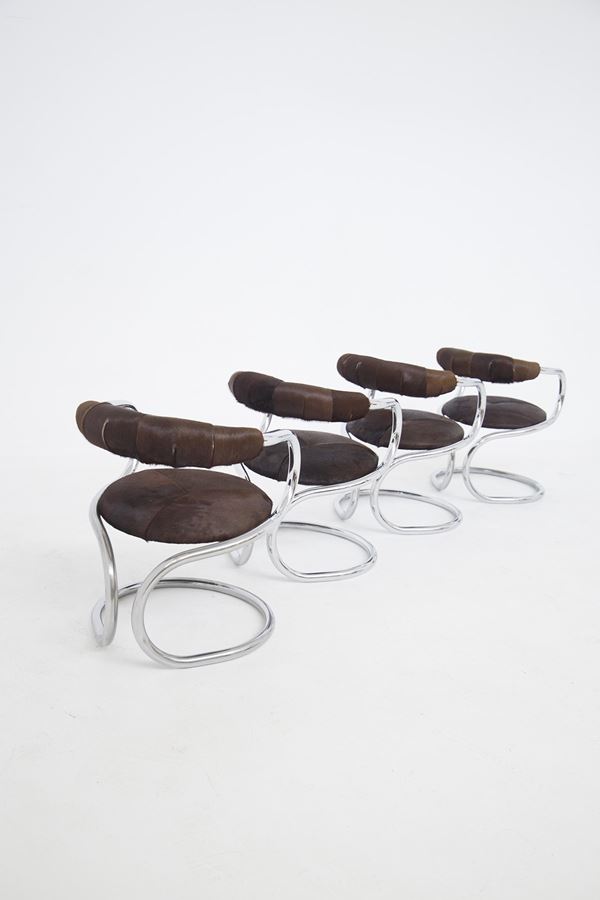 Giotto Stoppino - Set di quattro sedie Giotto Stoppino