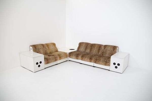Divano italiano modulare Space Age