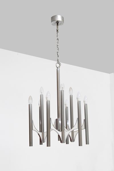 Lampadario Sciolari, Etichetta Originale