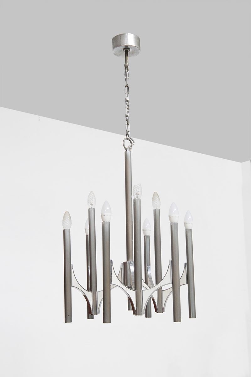 Lampadario Sciolari, Etichetta Originale