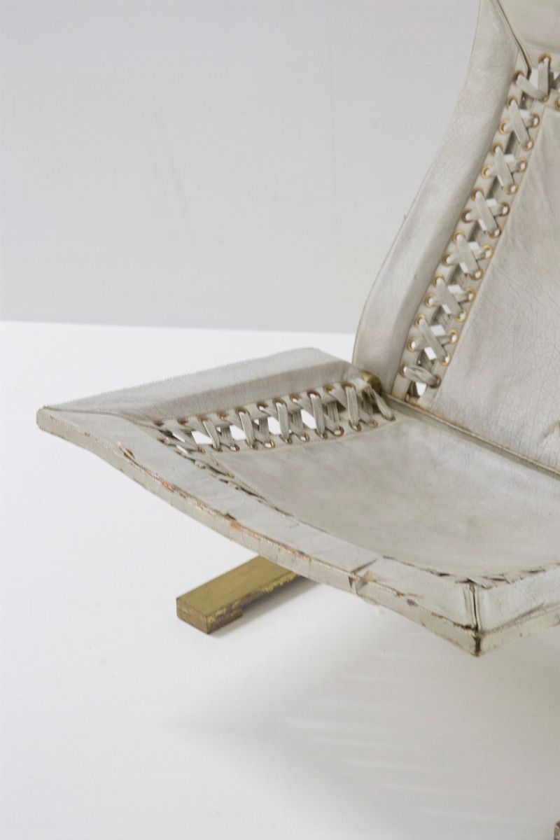 Poltrona Prototipo di Marzio Cecchi in pelle