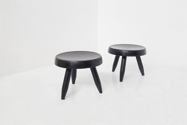 Charlotte Perriand - Coppia di sgabelli di Charlotte Perriand