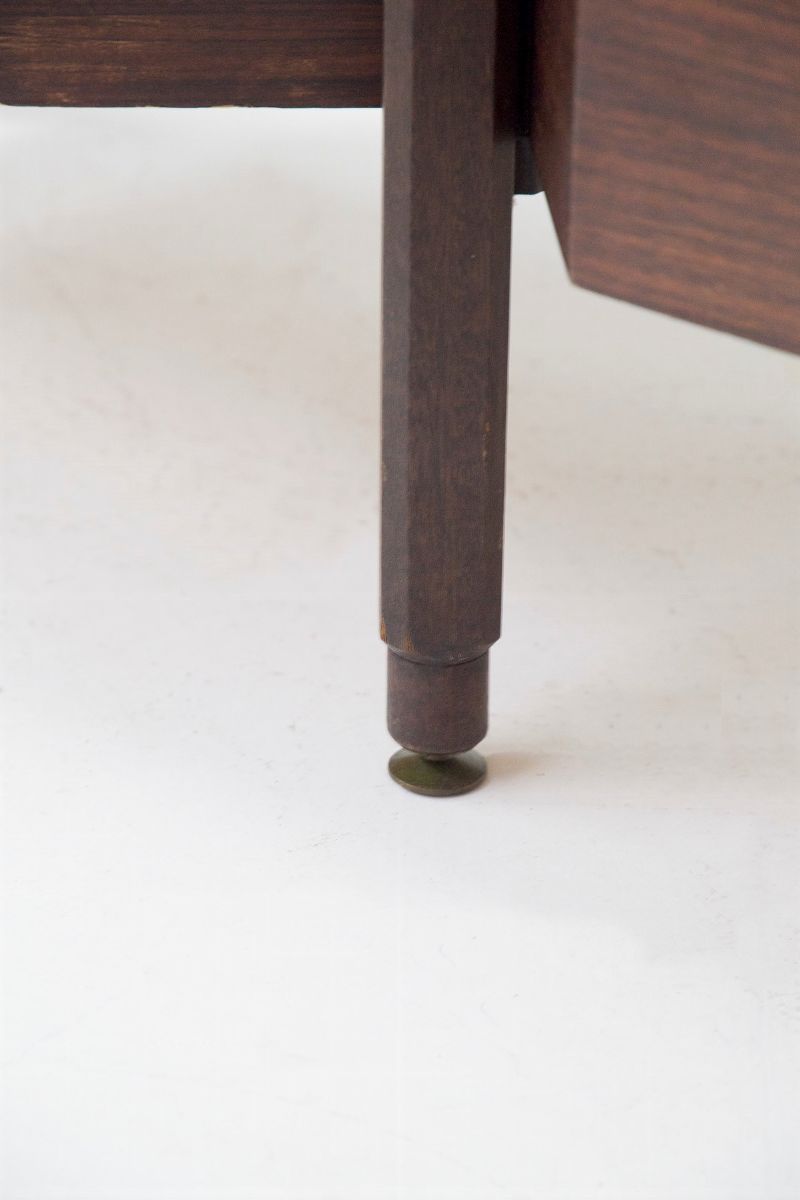 Credenza Italiana in legno e vetro