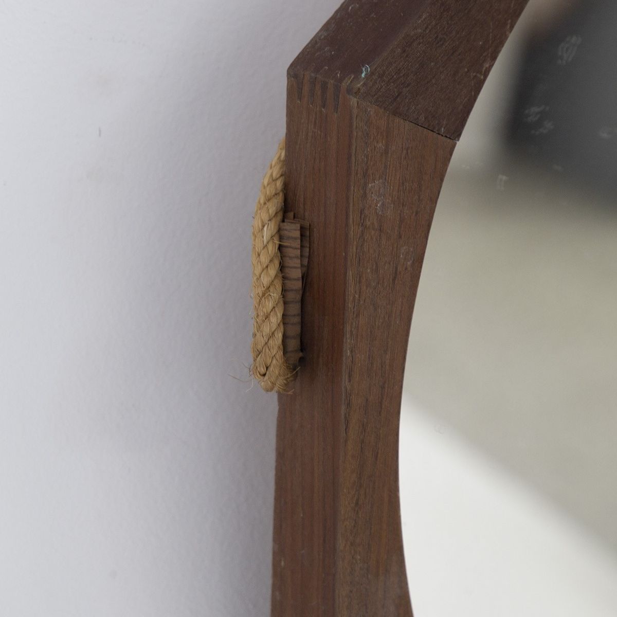 Specchio da parete Franco Campo e Carlo Graffi in Corda e Legno