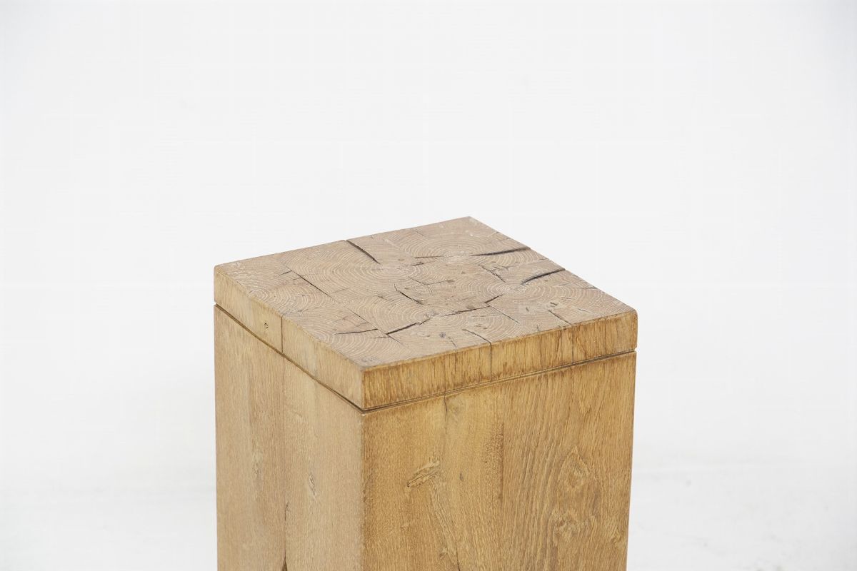 Sgabello in legno Marco Caliandro Attr.
