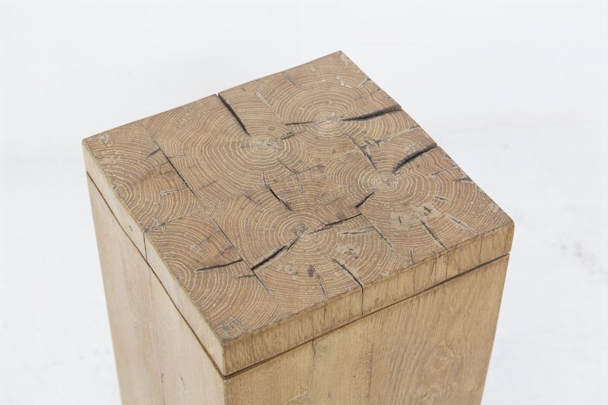 Sgabello in legno Marco Caliandro Attr.
