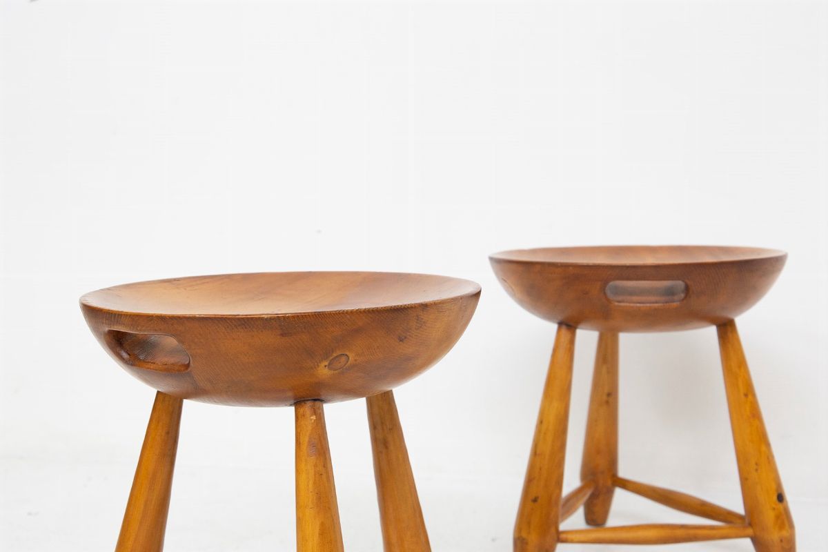Coppia di Sgabelli Sergio Rodrigues Mod Mocho