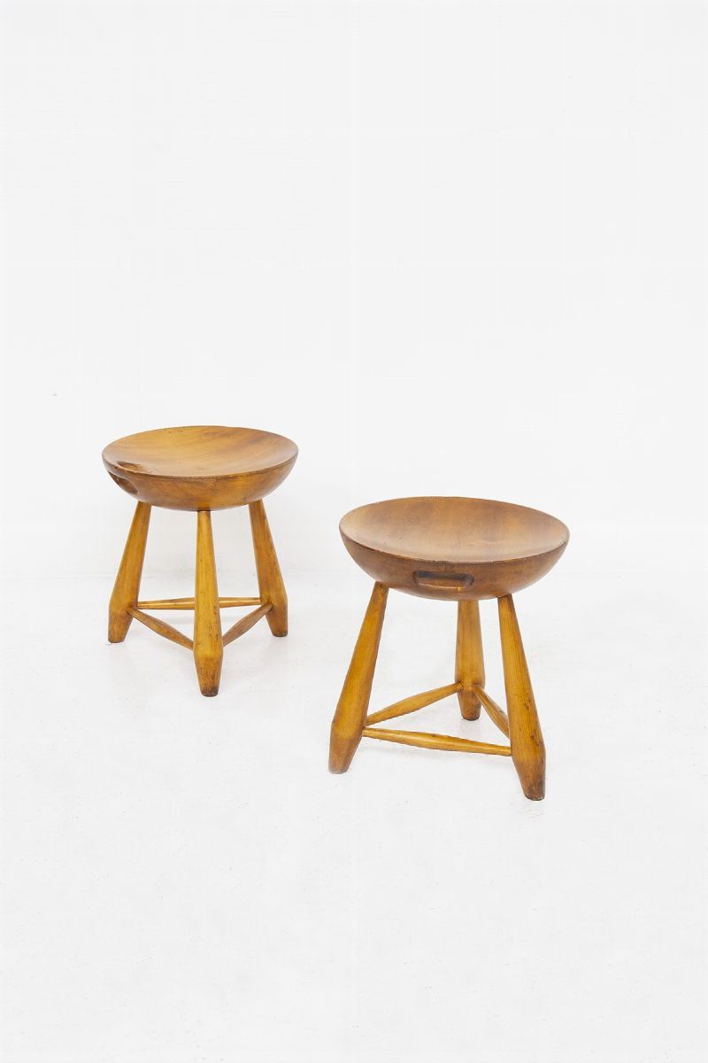 Coppia di Sgabelli Sergio Rodrigues Mod Mocho