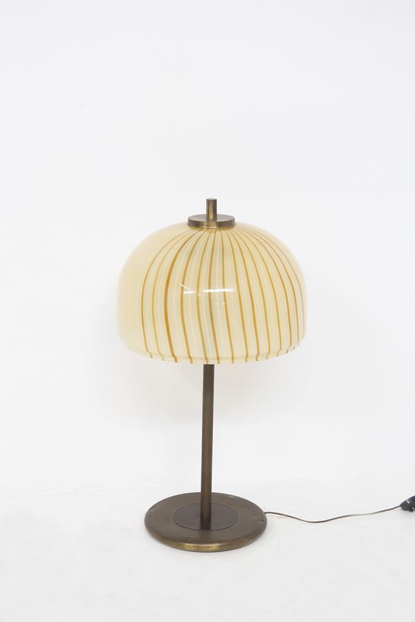 Lampada da terra di Venini in vetro