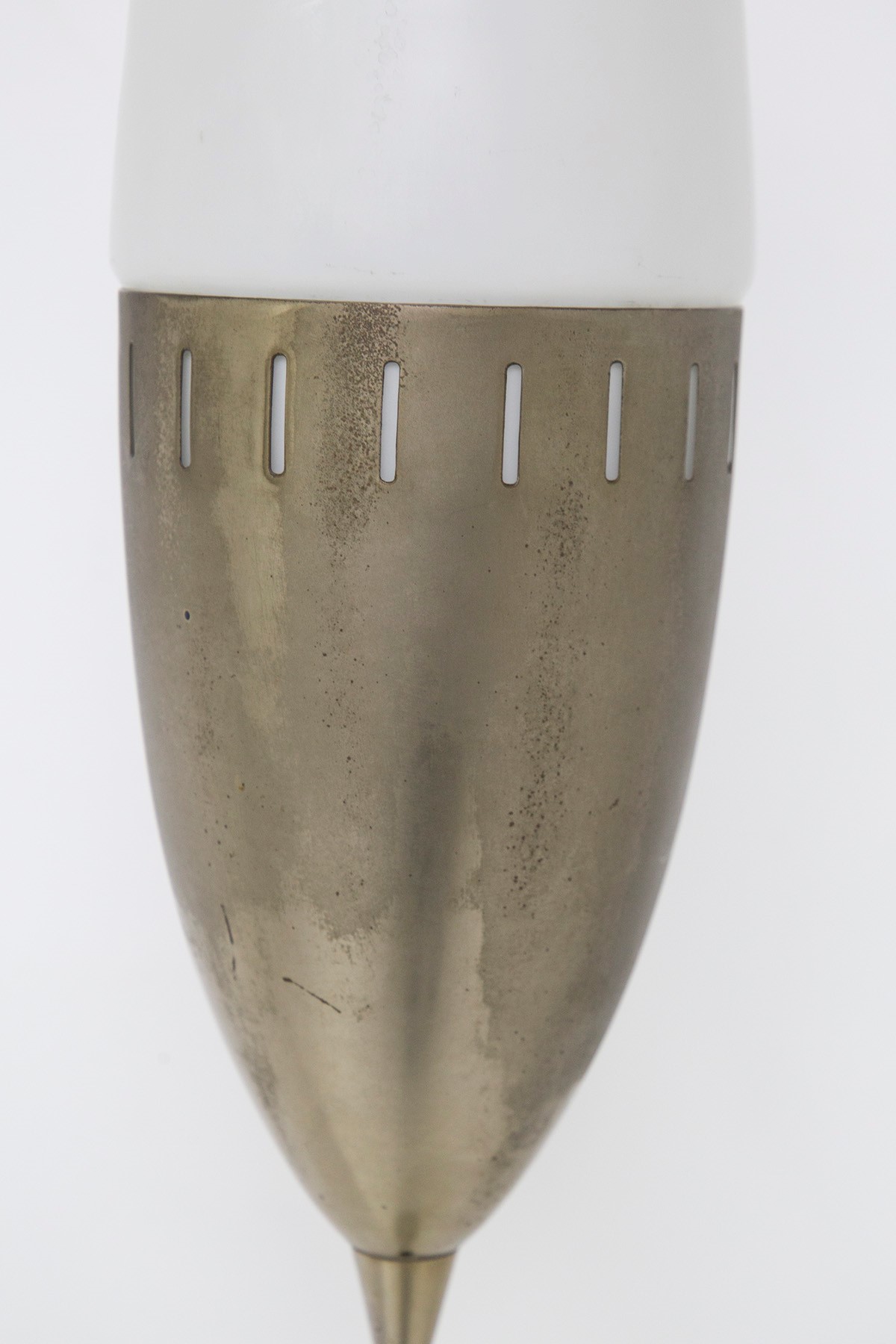 Lampada da terra Stilnovo in ottone nichelato