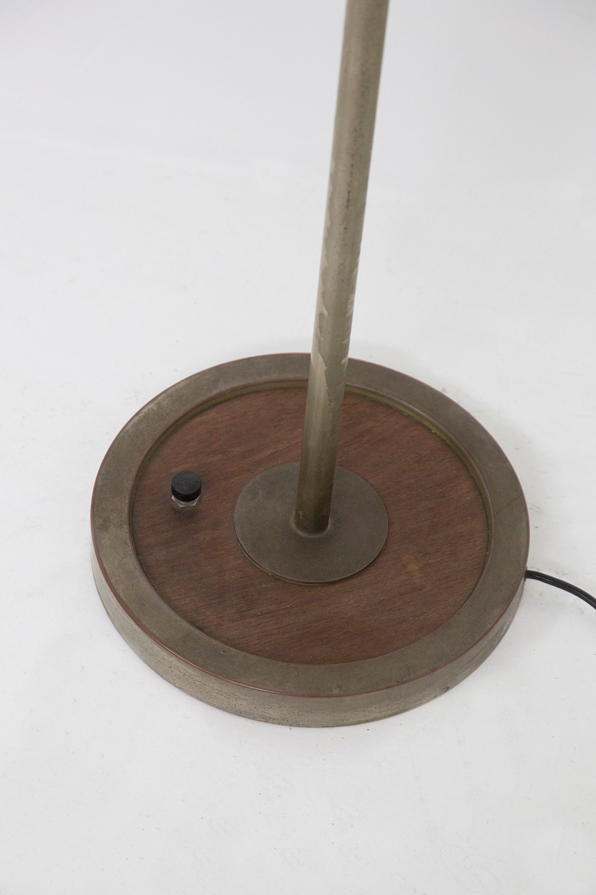 Lampada da terra Stilnovo in ottone nichelato