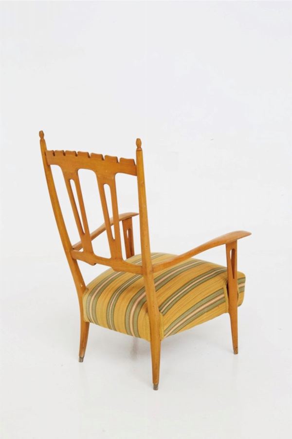 Paolo Buffa - Paolo Buffa Vintage Armchair in Wood