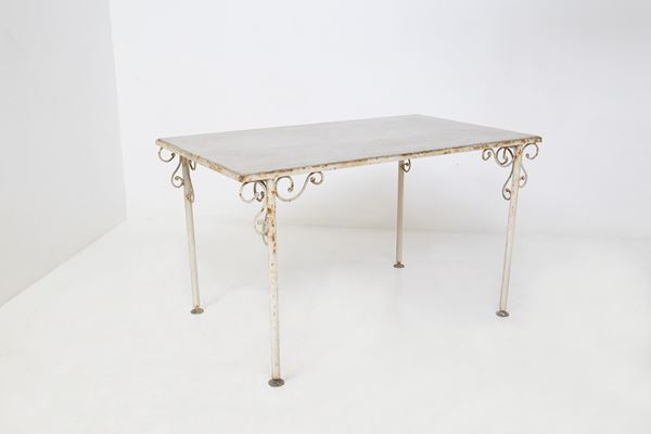 Manifattura francese - Outdoor Table with Marble