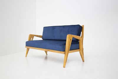 Divano in Velluto Vintage