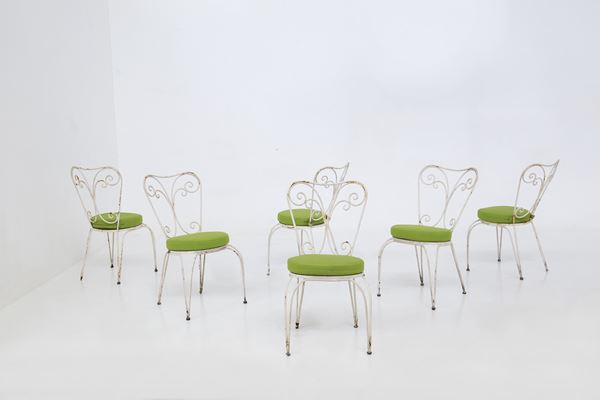 Lio Carminati - Six chairs of Lio Carminati, edition Casa e Giardino