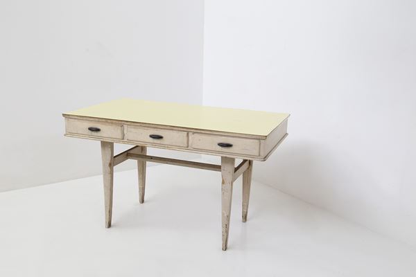 Manifattura francese - Shabby Chic Desk in Light Wood