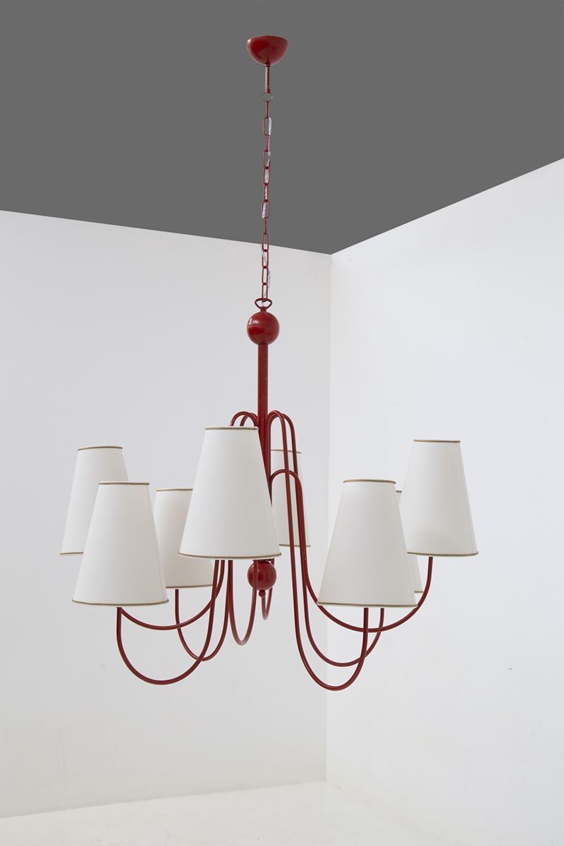 Manifattura Italiana - Lampadario Rosso