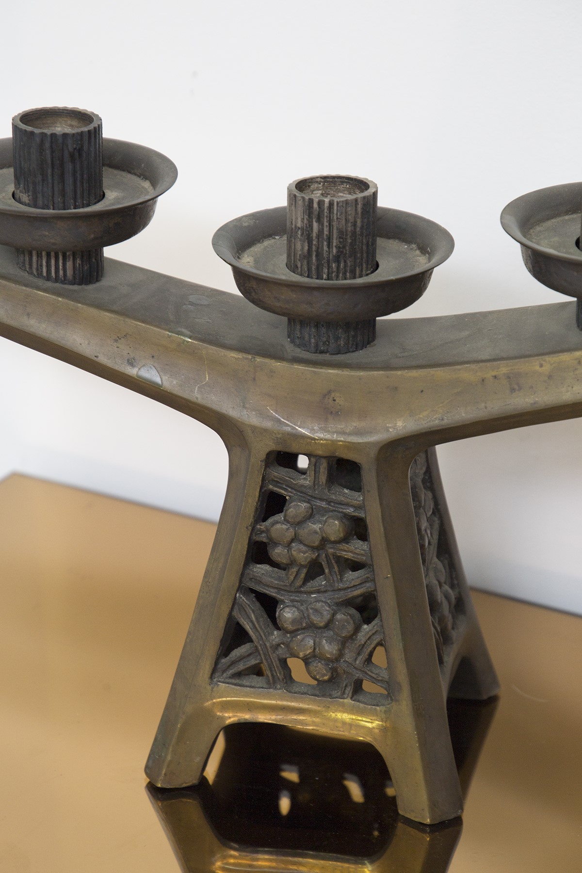 Manifattura Francese - Candelabro Art Nouveau