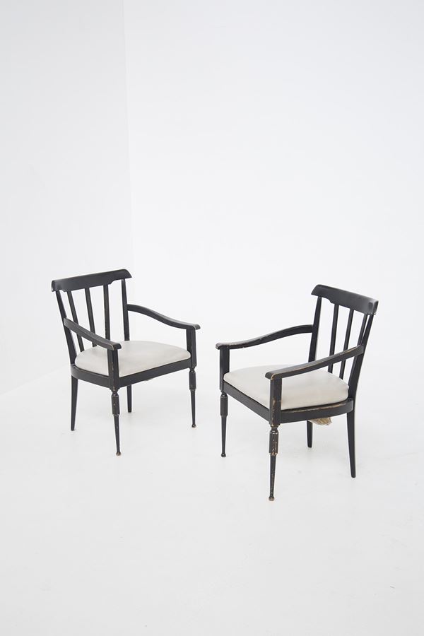 Manifattura Italiana - Pair of armchairs