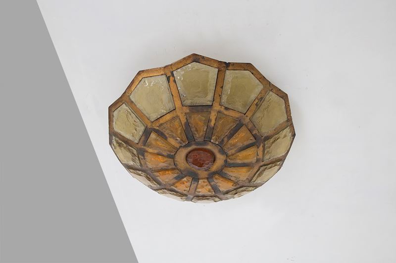 Plafoniera Brutalista da Soffitto di Poliarte