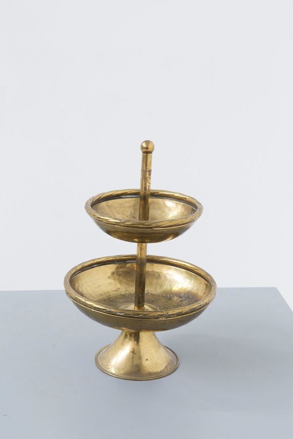 Manifattura Italiana - Mid-Century Brass Etagere Centrepiece
