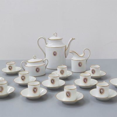 Set da Tè in Ceramica Richard Ginori Attr. Gio Ponti