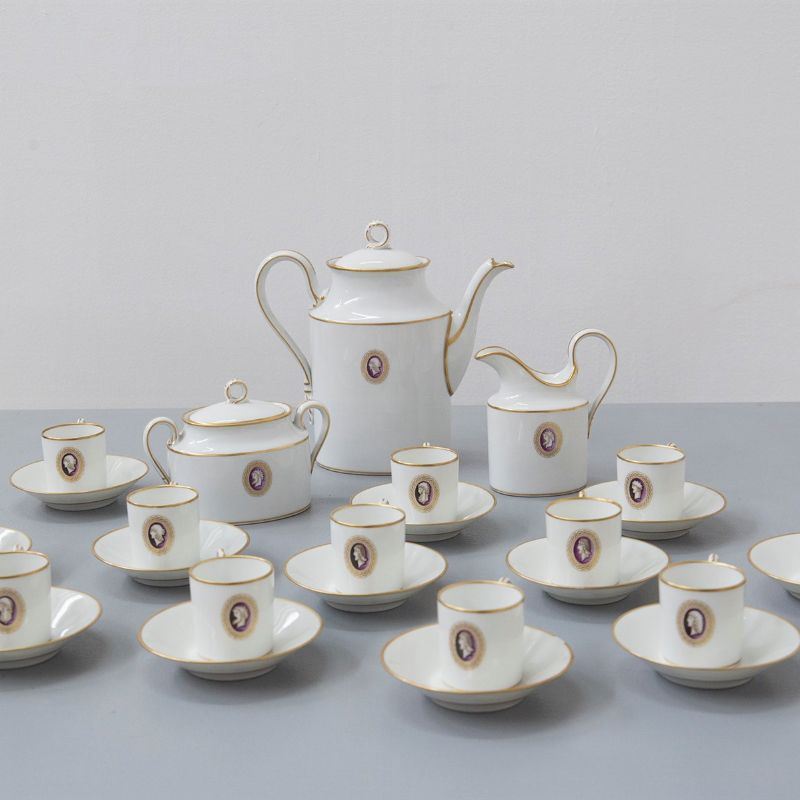 Set da Tè in Ceramica Richard Ginori Attr. Gio Ponti