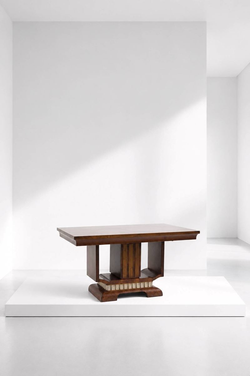 Manifattura Italiana - Tavolo da centro Art Déco in legno laccato