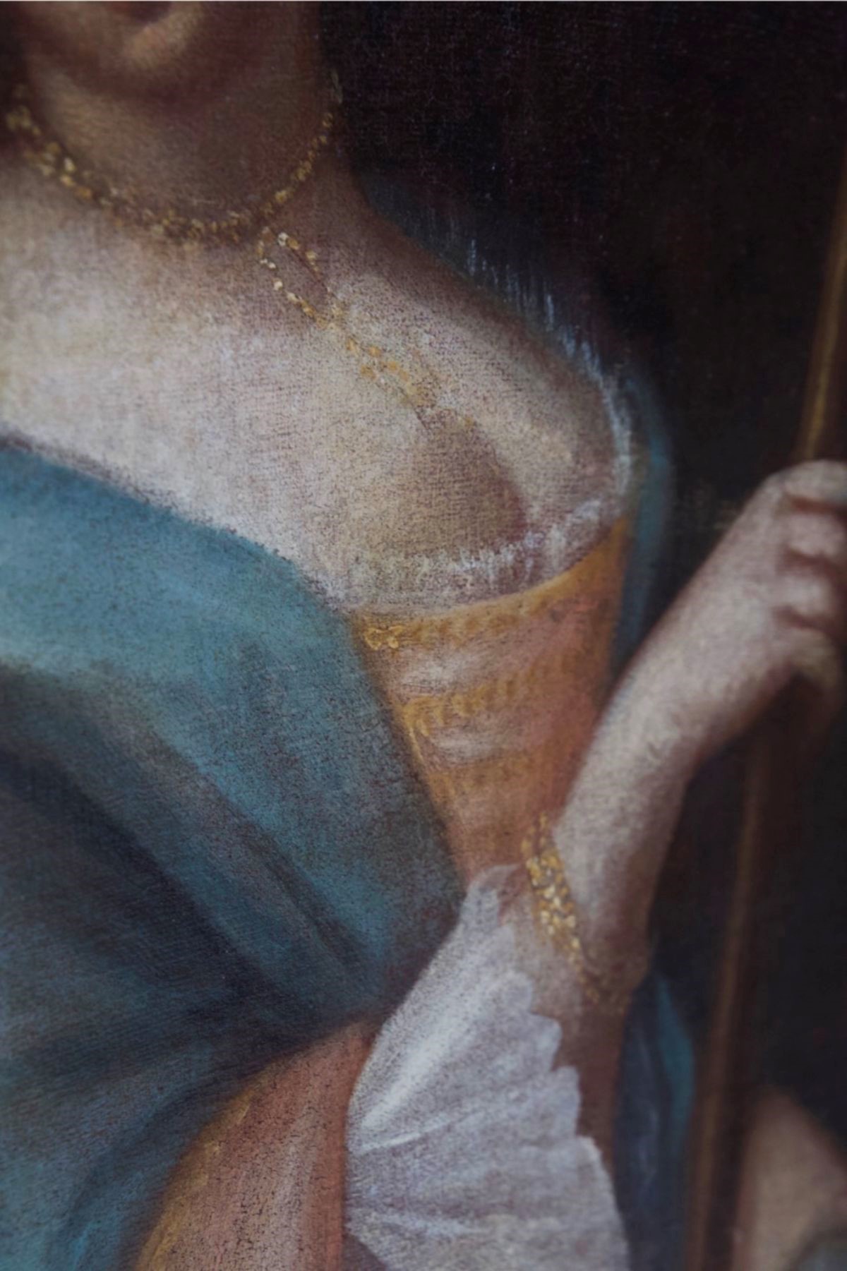 Antico Dipinto Veneziano di Colombina Attribuito a Pietro Longhi