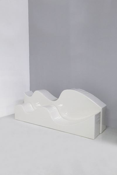 Divano Superonda Bianco di Archizoom per Poltronova