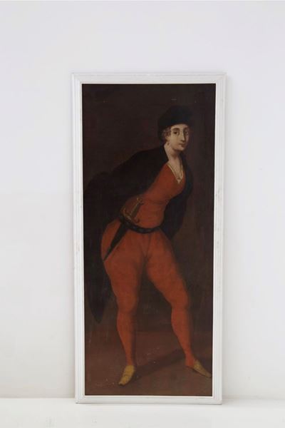 Antico Dipinto Veneziano di Pantalone Attr. Pietro Longhi
