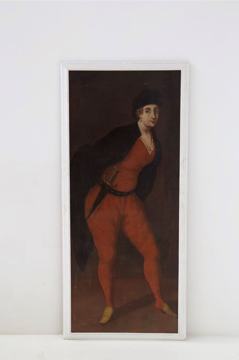 Antico Dipinto Veneziano di Pantalone Attr. Pietro Longhi