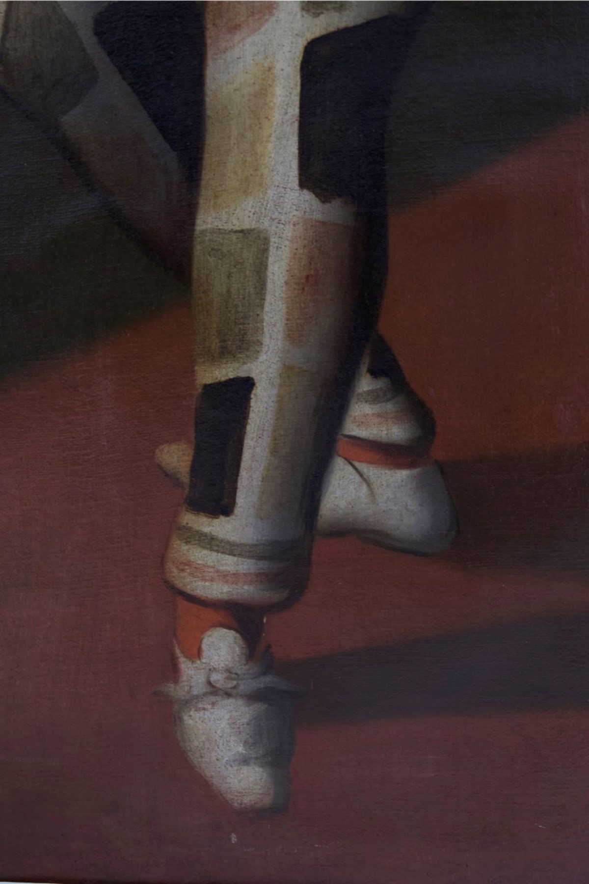 Antico Dipinto Veneziano di Arlecchino Attribuito a Pietro Longhi