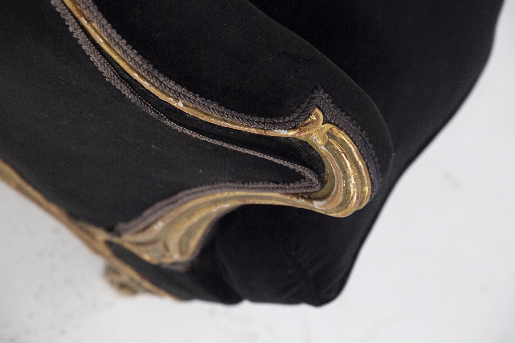 Poltrona barocca nera