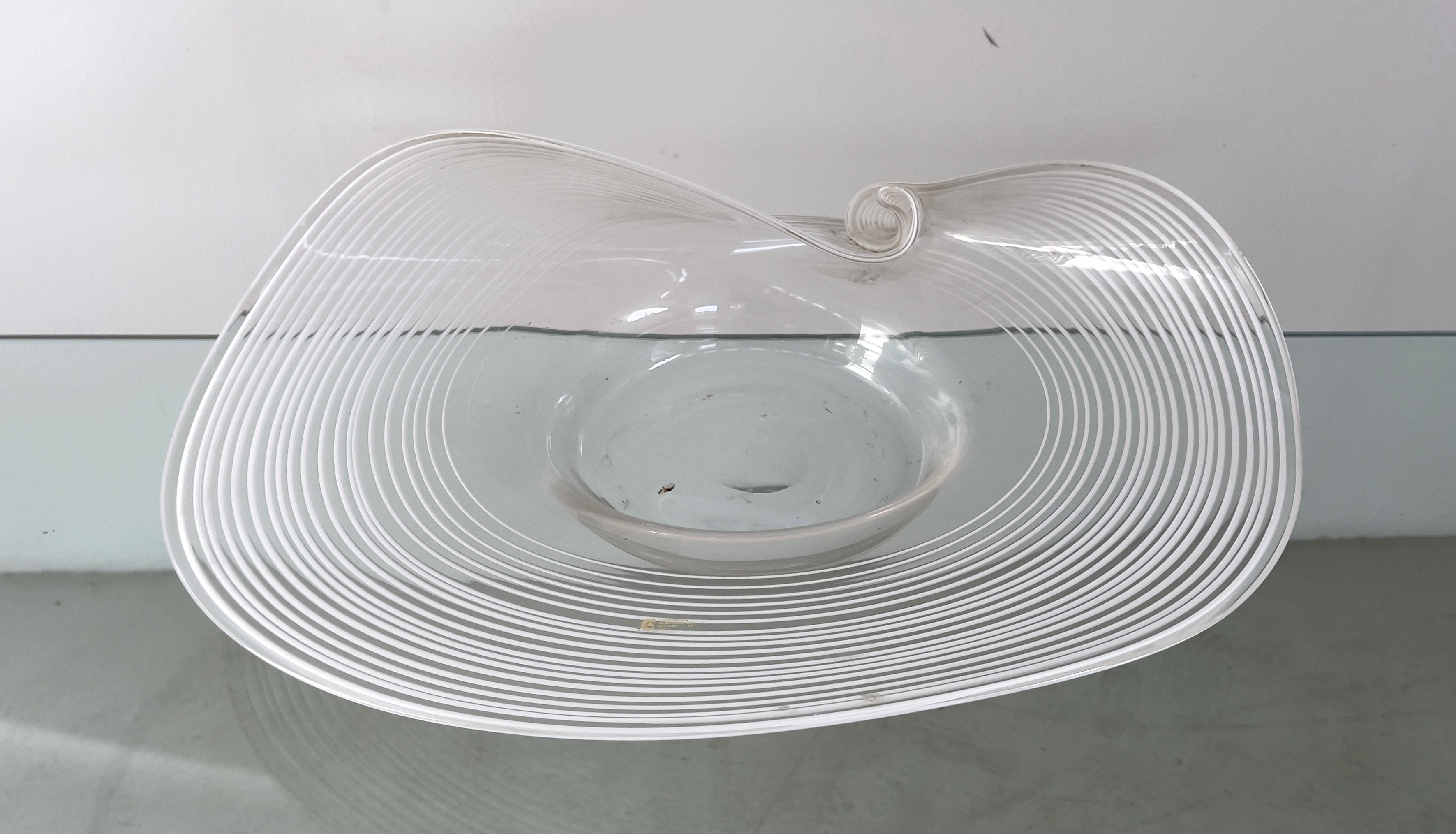 CENEDESE & ALBARELLI. Centrotavola in vetro di Murano