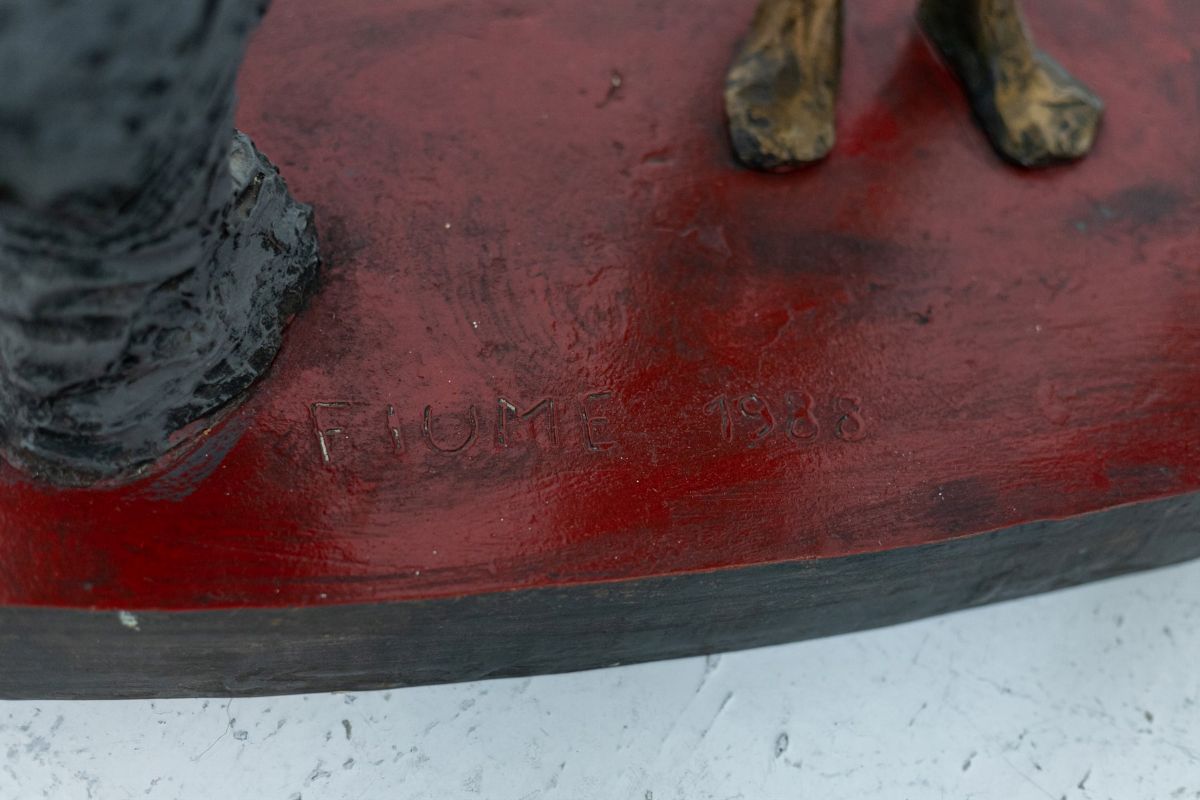 Salvatore Fiume Tre Grazie Bronze Sculpture, Signed