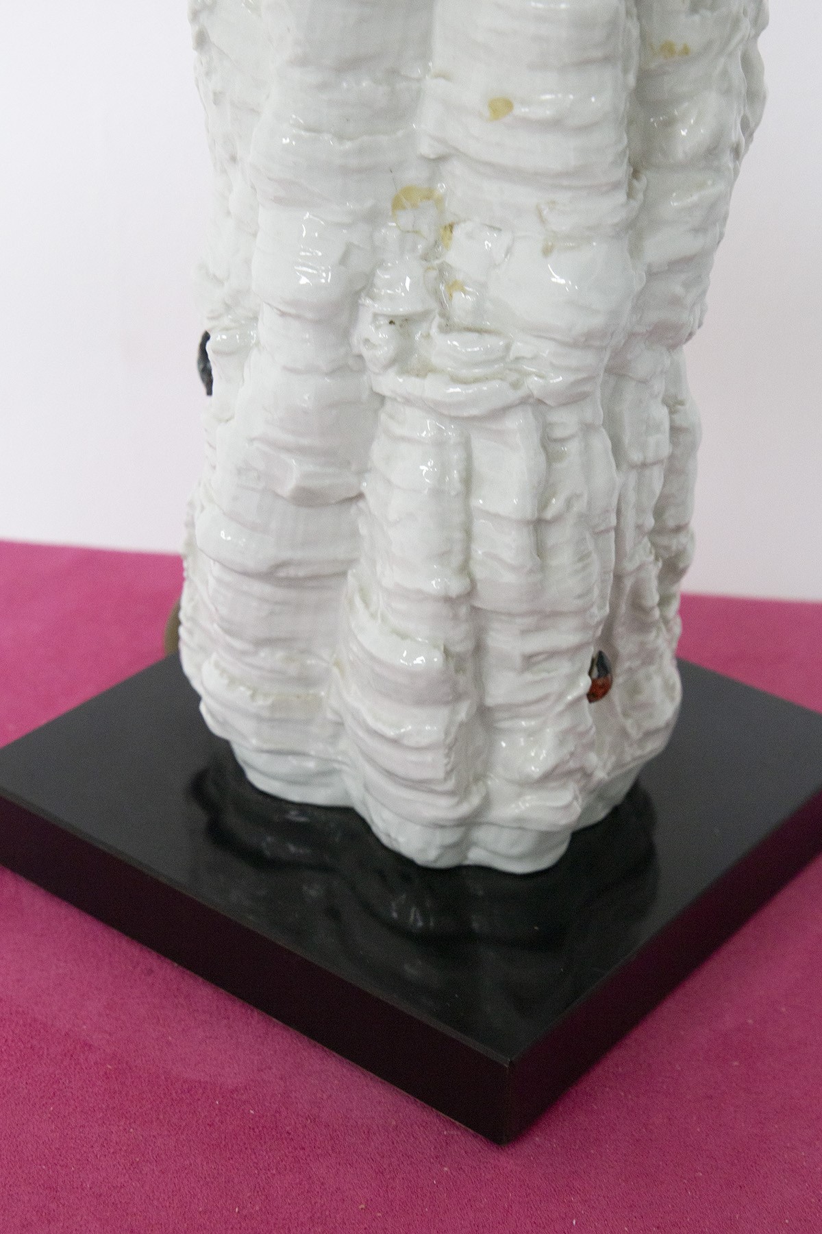 Lampada da Tavolo Italiana con Fiori in Ottone