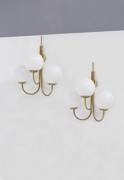 Luigi Caccia Dominioni Applique in Ottone per Azucena