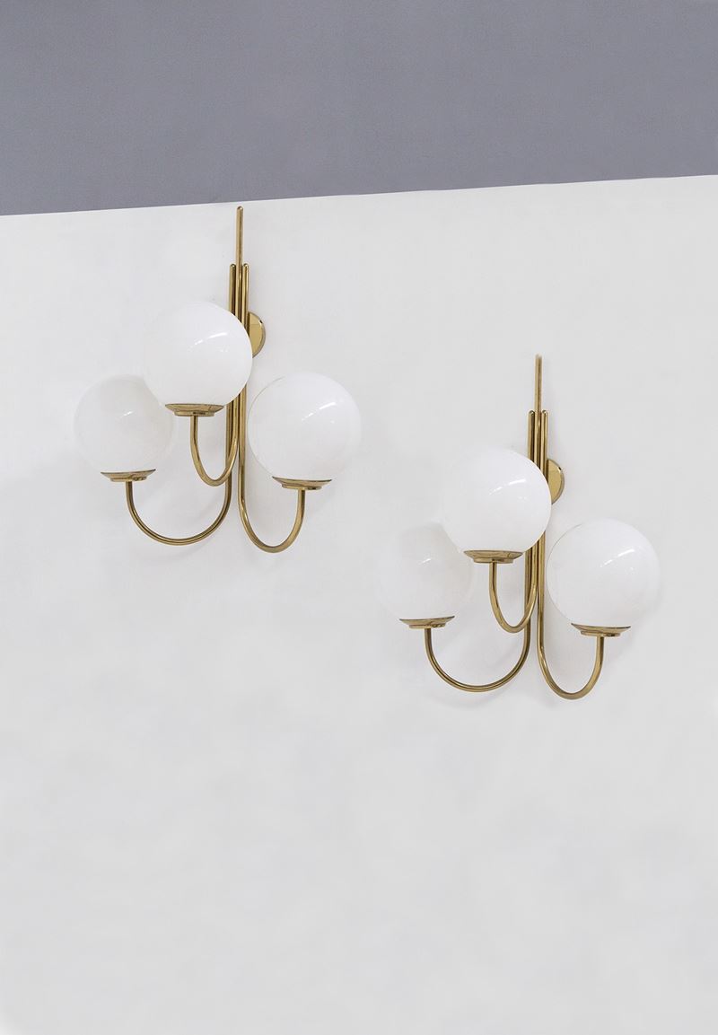 Luigi Caccia Dominioni Applique in Ottone per Azucena