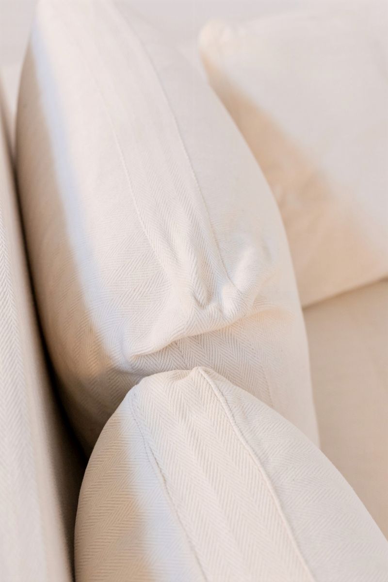 Beige Cotton "baisity" Sofa By Antonio Citterio Two Seats For B&b Italia