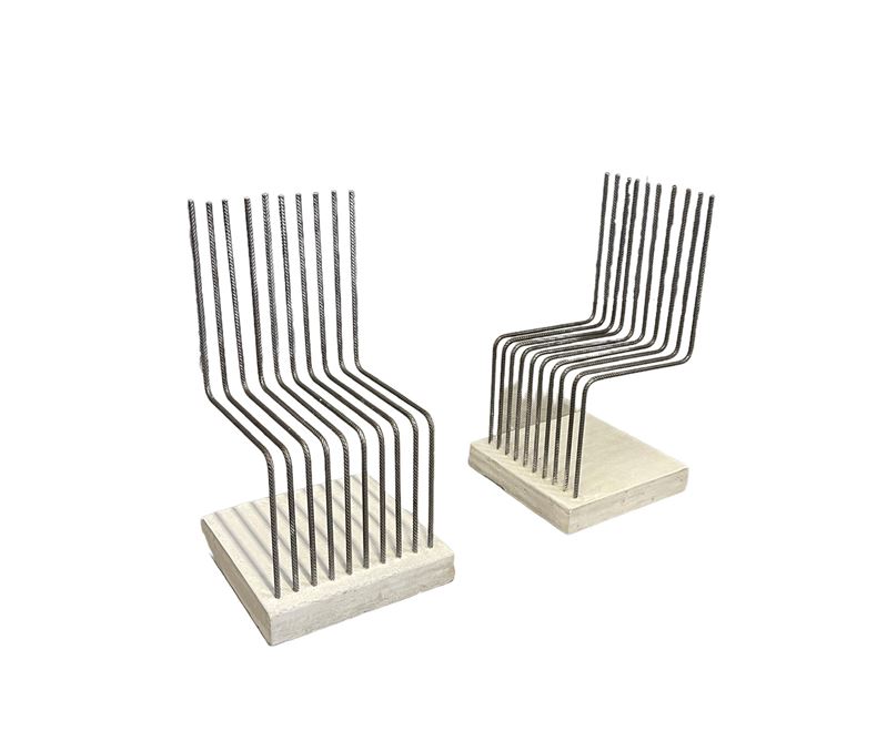 Coppia di Sedie Solid Heinz Landes
