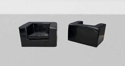 Coppia di Poltrone Throw Away di Zanotta