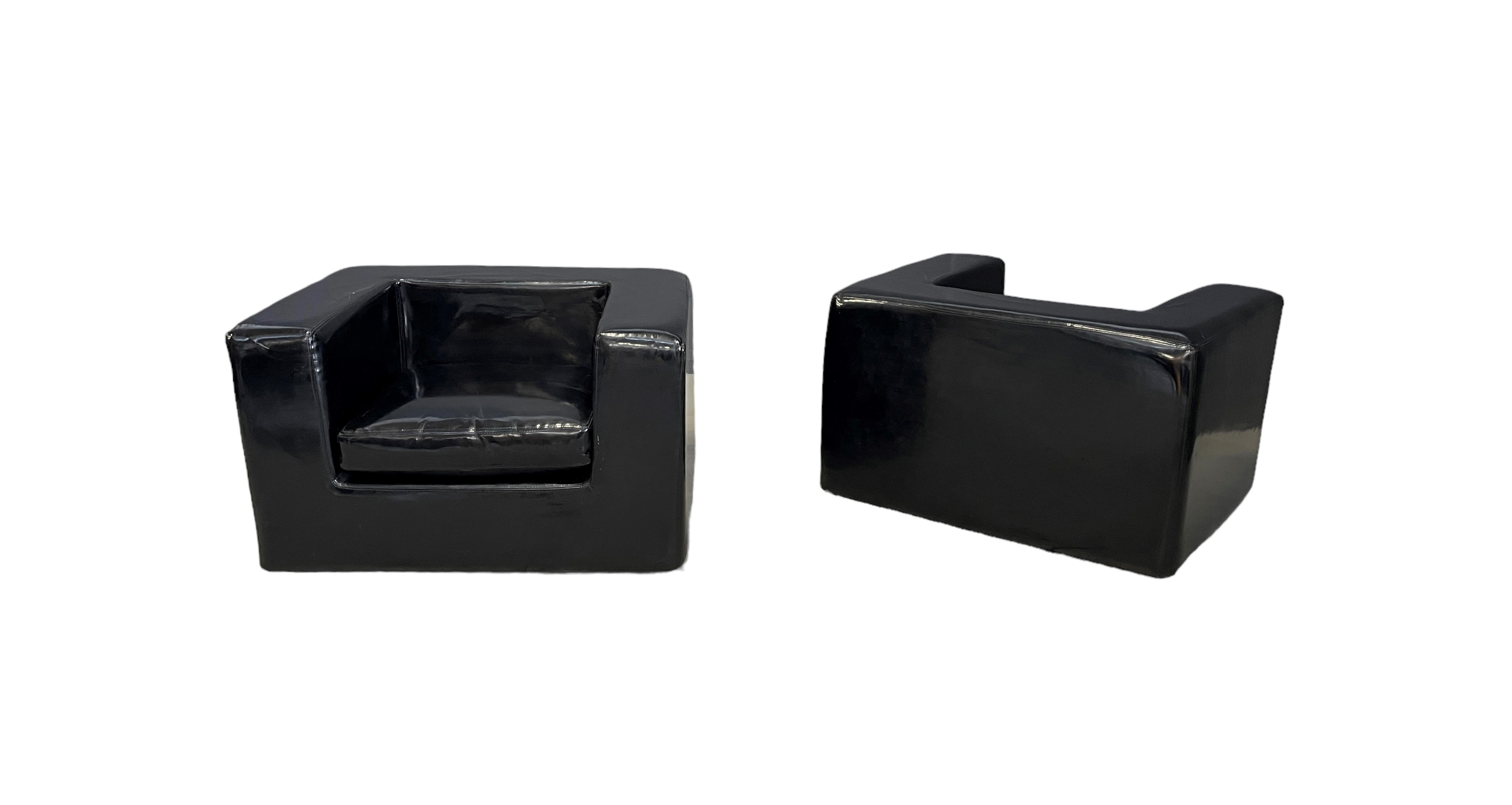 Coppia di Poltrone Throw Away di Zanotta